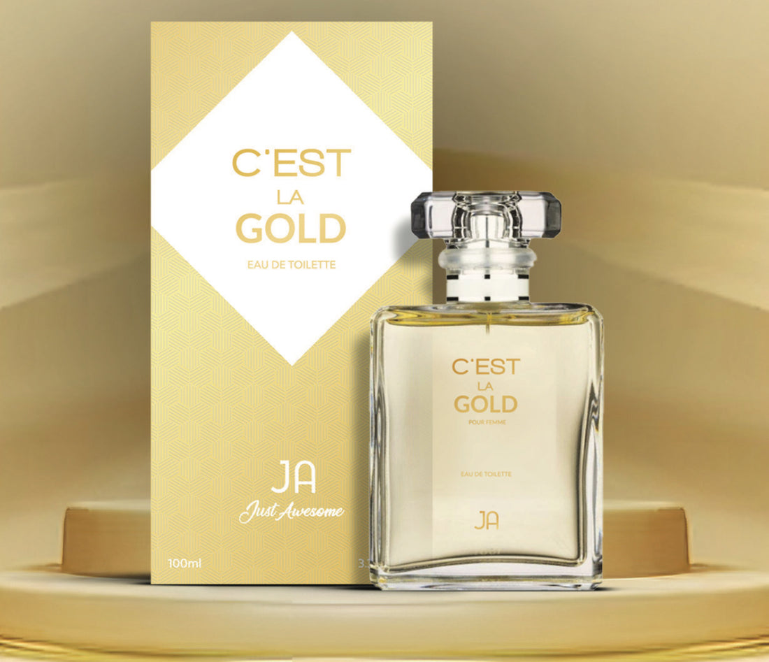C'est La Gold EDT 100ml - Just Awesome Perfume dorado lujoso