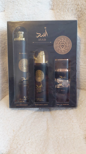 Lattafa Asad Men 3-Piece Gift Set Para Hombre