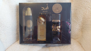 Lattafa Asad Unisex 3-Piece Gift Set